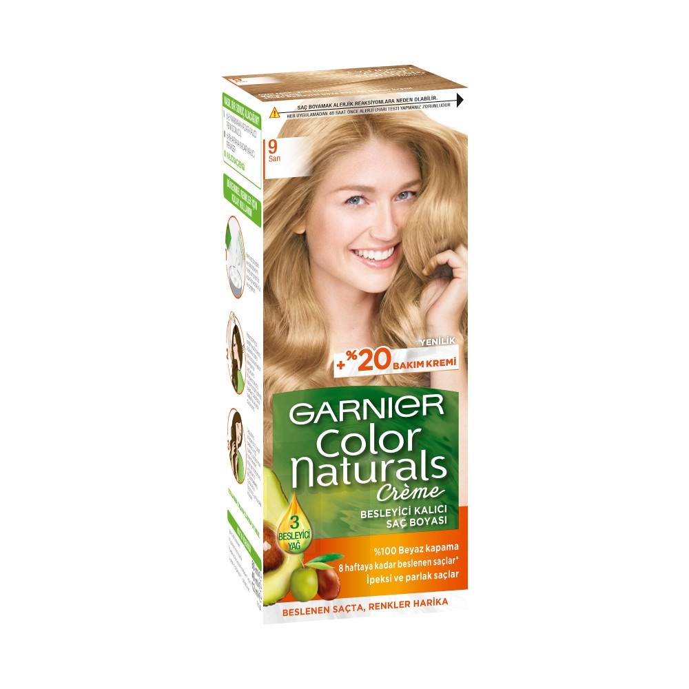 Garnier Color Naturals Krem Saç Boyası 9 Sarı