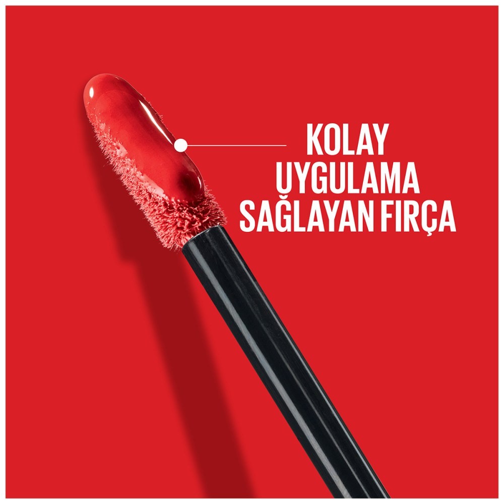 Maybelline New York Super Stay Vinyl Ink Uzun Süre Kalıcı Likit Parlak Ruj 10 Lippy