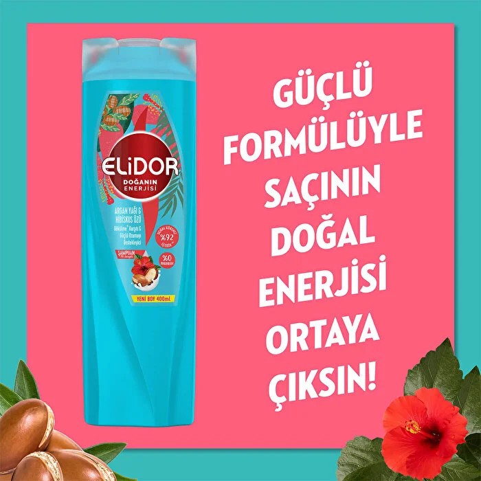 Elidor Şampuan Argan Yağı Hibiskus 400 ml