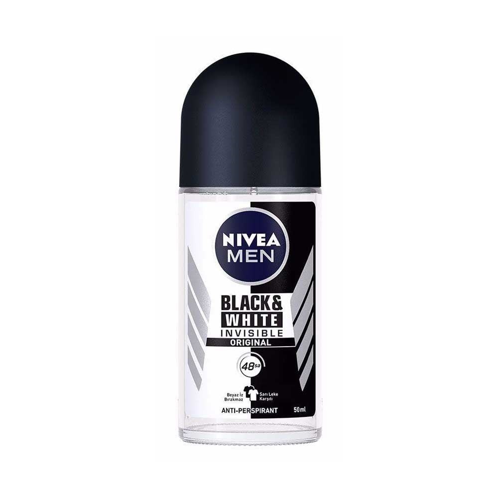 Nivea Invisible Black &amp;White Erkek Roll-On Deodorant 50 ml