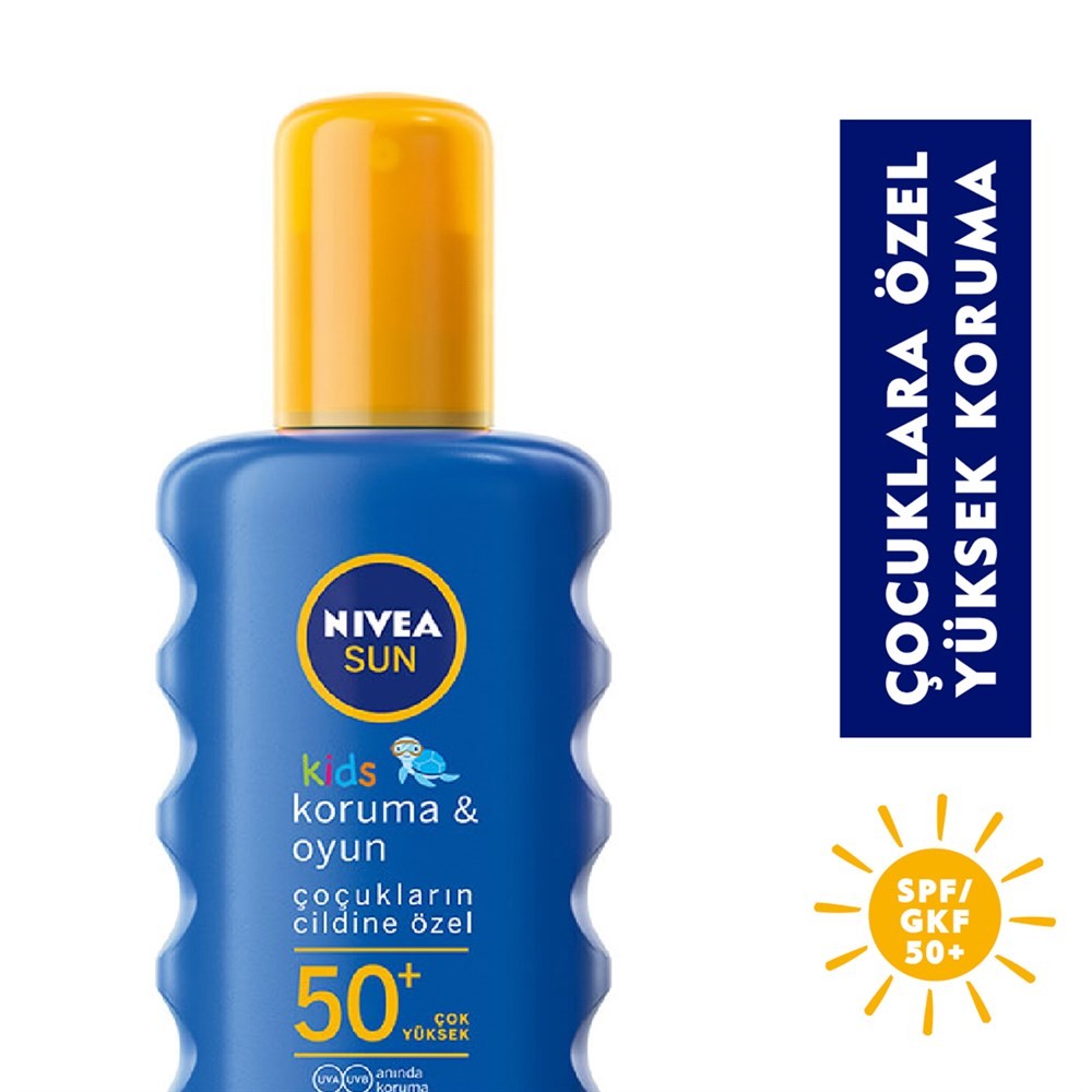 Nivea Sun Kids Nemlendirici Çocuk Güneş Spreyi 50+ Çok Yüksek Koruma 200 ml