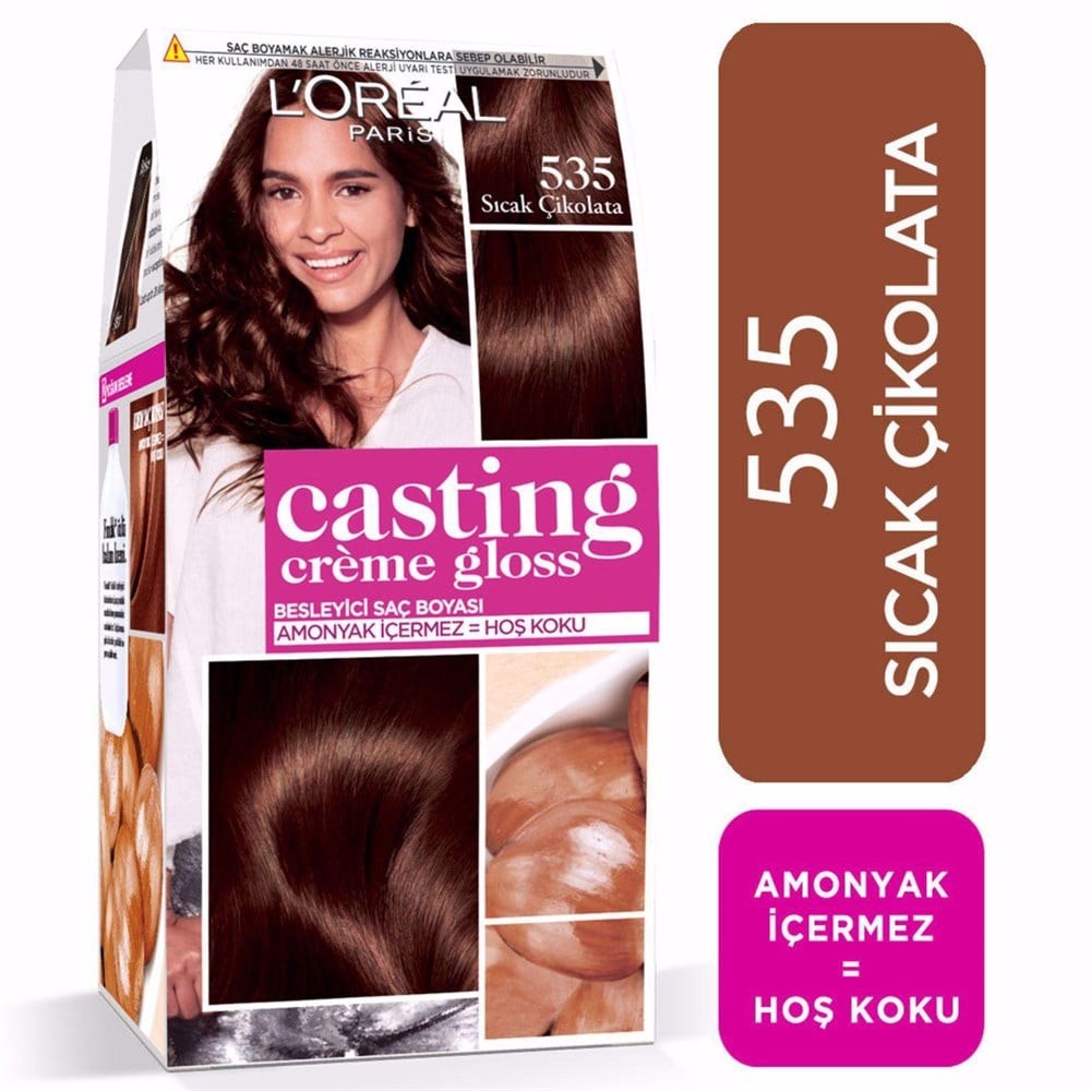 Loreal Paris Casting Creme Gloss Saç Boyası 535 Sıcak Çikolata