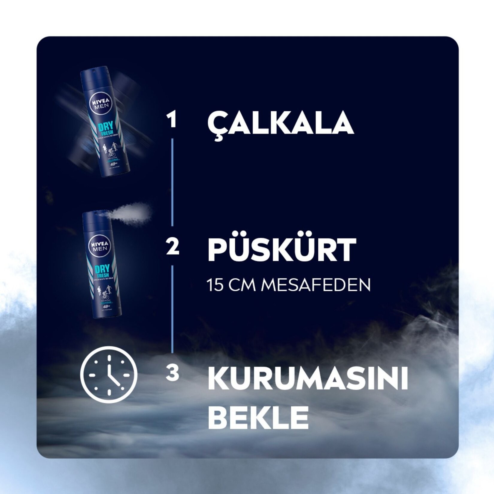 NIVEA Men Erkek Sprey Deodorant Dry Fresh 150 ml