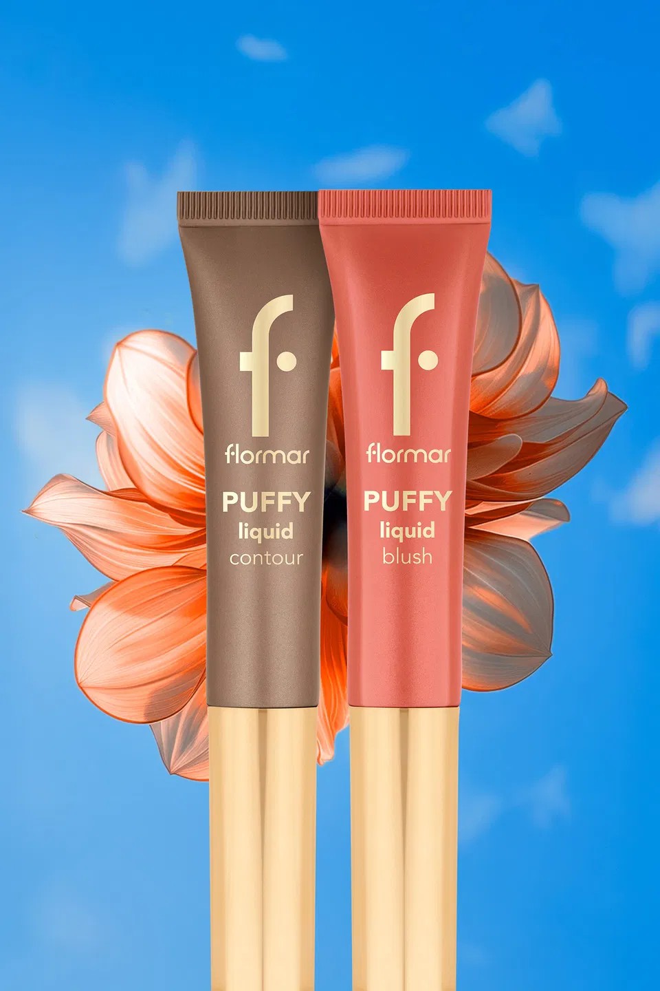 Puffy Liquid Nemlendirici Etkili & Parlak Bitişli Sünger Aplikatörlü Likit Allık 002 PEACHY GLOW