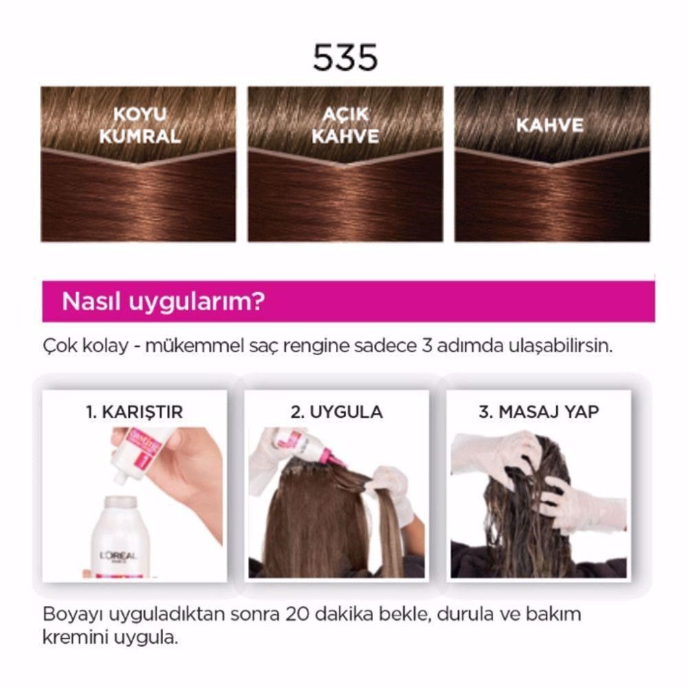 Loreal Paris Casting Creme Gloss Saç Boyası 535 Sıcak Çikolata