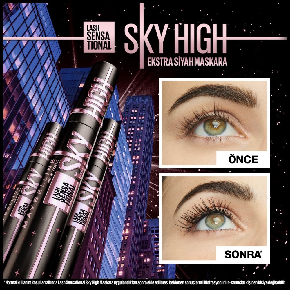 Maybelline New York Lash Sensational Sky High Cosmic Black Maskara