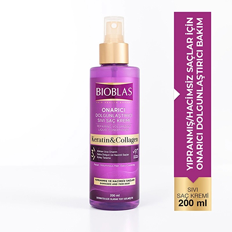 Bioblas Sıvı Saç Kremi 200 Ml Collagen & Keratin