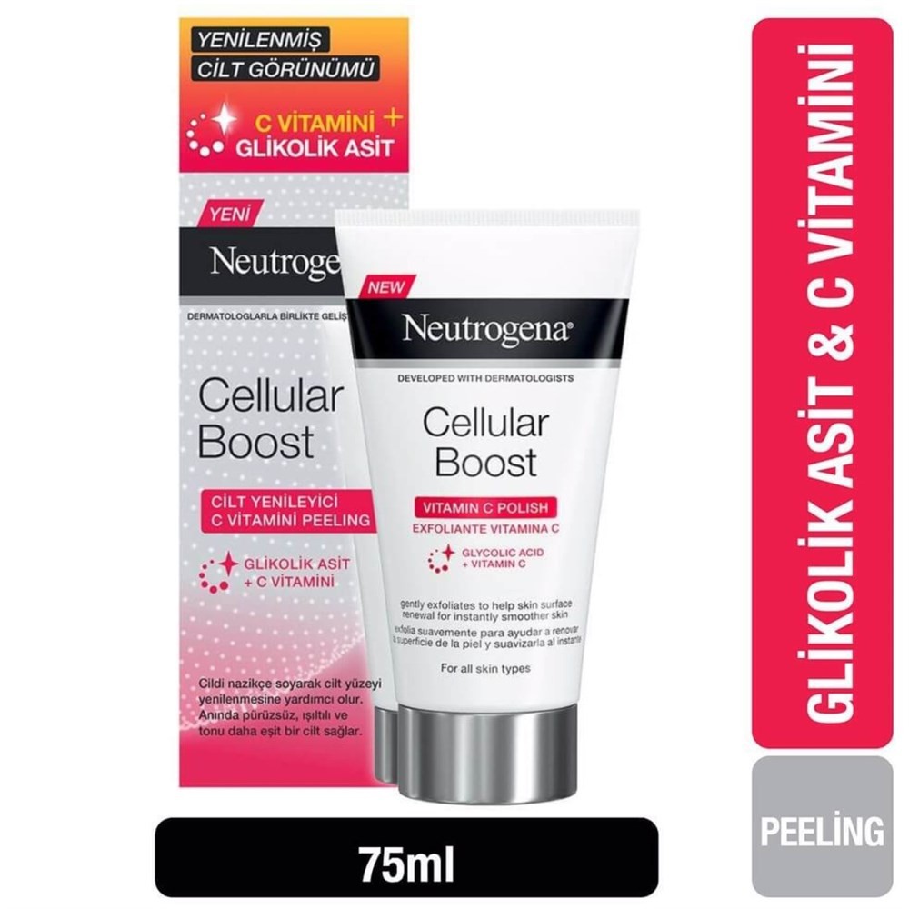 Neutrogena C Vitamini İçeren Peeling Cellular Boost 75 ml