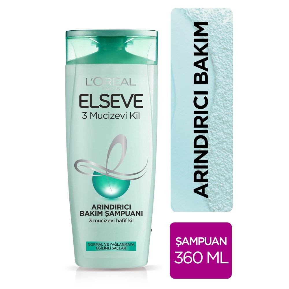 Loreal Elseve 3 Mucizevi Hafif Kil Ağırlaştırmayan Bakım Şampuanı 360 ml