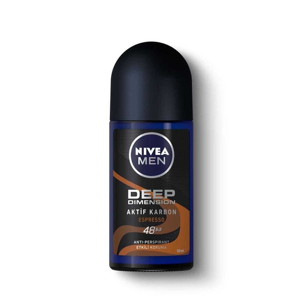 Nivea Men Roll-On Deodorant Deep Dimension Espresso Güçlü Koruma Etkili 50 ml