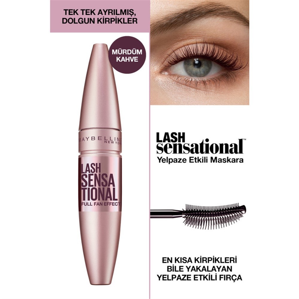 Maybelline New YorkLash Sensational Maskara - Burgundy Brown