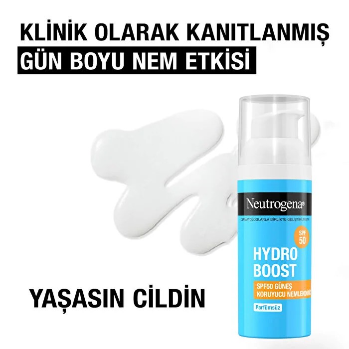 Neutrogena Hydroboost SPF50 Yüz Güneş Koruyucu Nemlendirici Krem 50 ml