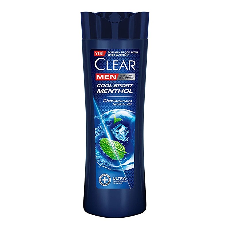 Clear Men Kepeğe Karşı Etkili Şampuan Cool Sport Menthol Ferahlatıcı Mentol Etkisi 350 ml