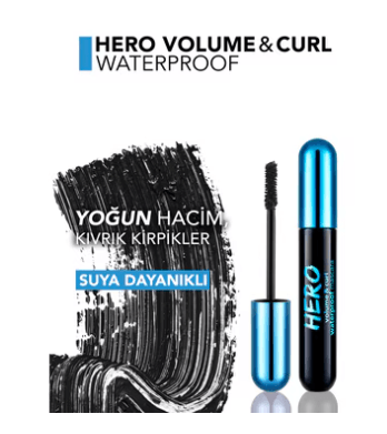 Flormar Hero Volume&Curl Maskara Waterproof