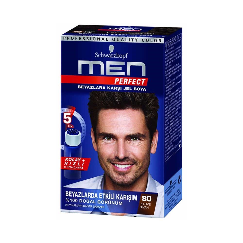 Schwarzkopf Men Perfect Saç Boyası Kahve Siyah 80