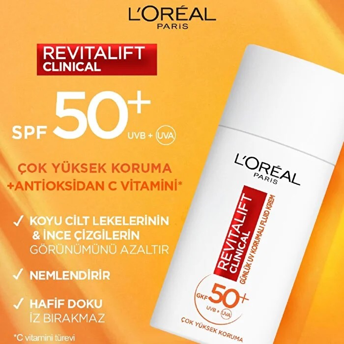 Loreal Paris Revitalift Clinical Güneş Kremi SPF 50+ 50 ml