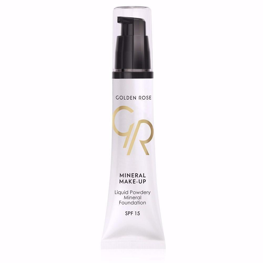 Golden Rose Mineral Fondöten - Liquid Powdery Mineral Foundation +Spf15 No:03
