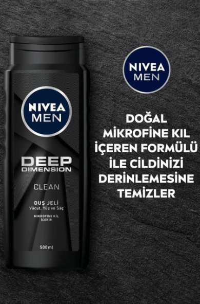 Nivea Duş Jeli Deep Dimension 500 ml