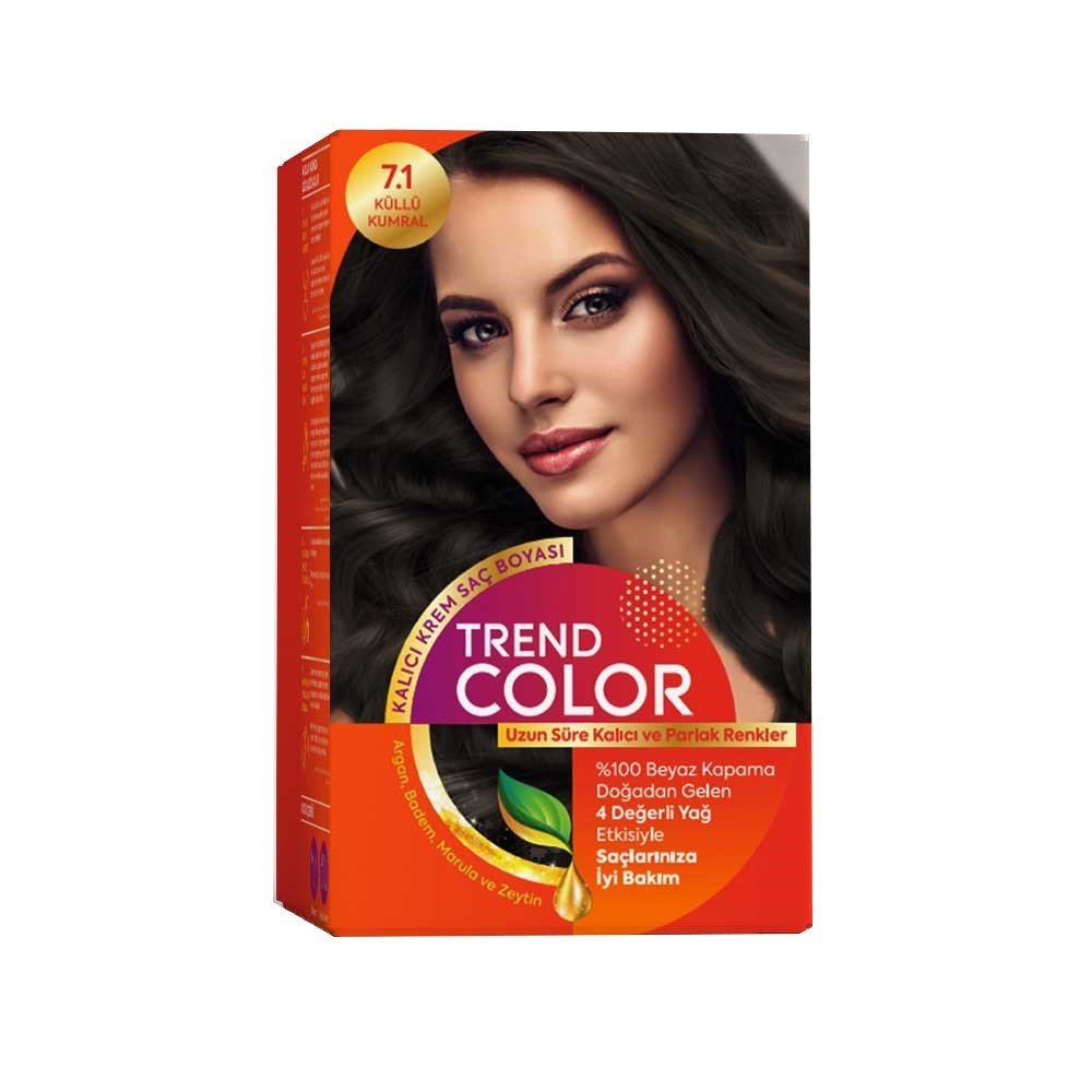 Trend Color Kit Saç Boyası 7.1 Küllü Kumral 50 ml