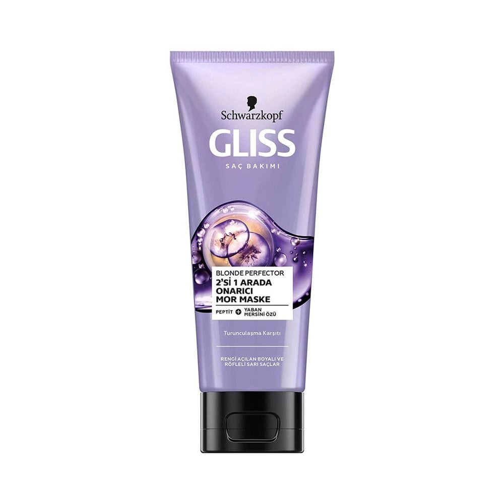 Gliss Saç Maskesi - Turunculaşma Karşıtı Mor Maske 200 ml