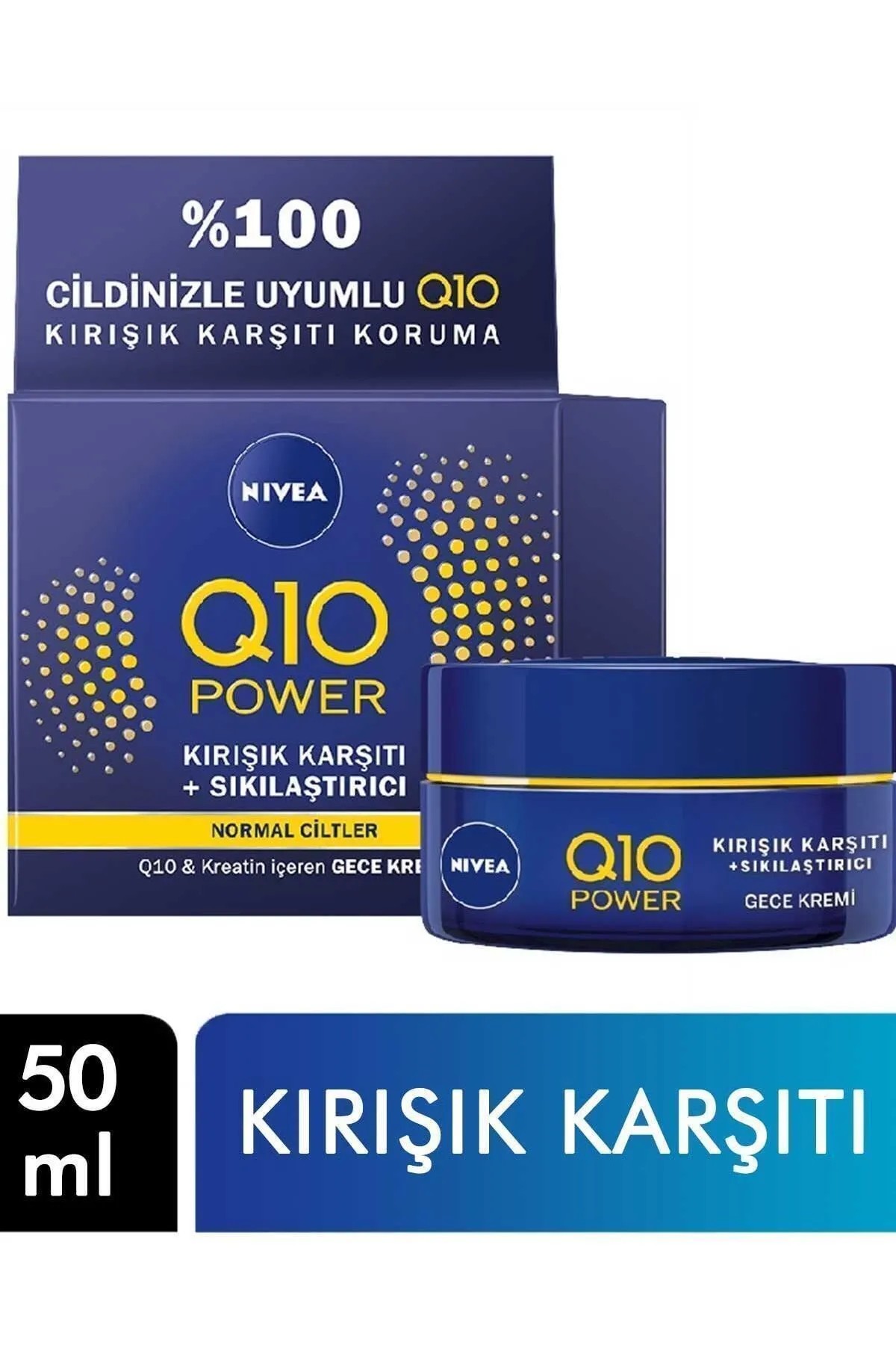 NIVEA Q10 Power Gece Kremi 50 Ml Kırışık Karşıtı