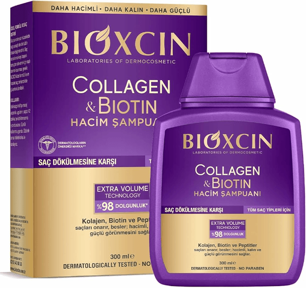 Bıoxcın Collagen-Bıotın Şampuan 300Ml