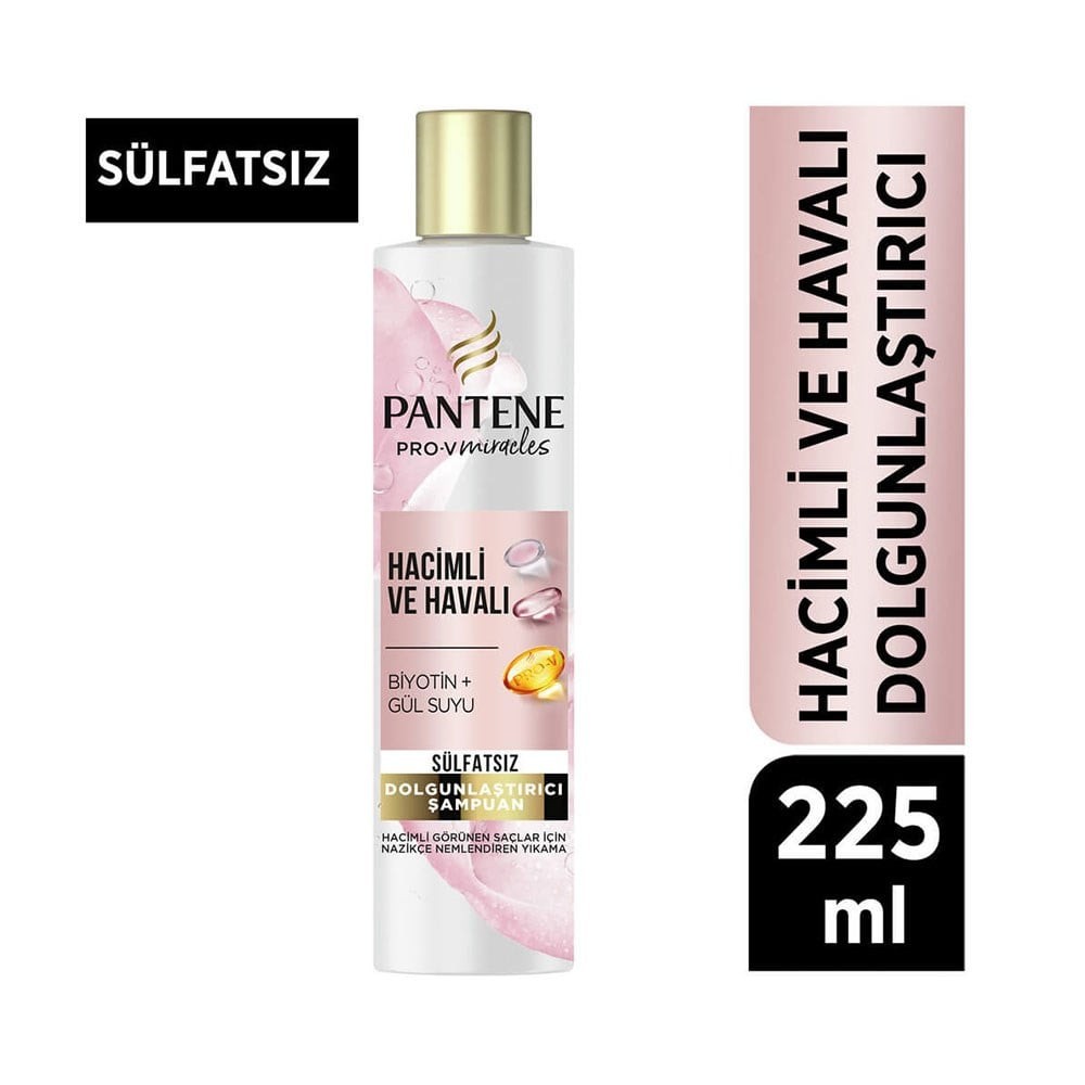 Pantene Pro V Şampuan Hacimli ve Havalı Sülfatsız Dolgunlaştırıcı Etki 225 ml