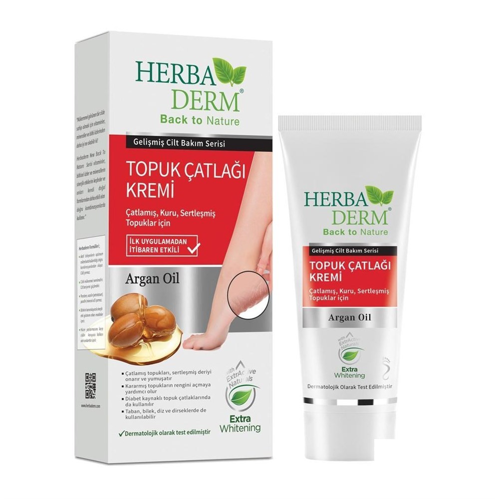 Herbaderm Ayak Topuk Çatlak Kremi Argan Yağı Özlü 60 ml
