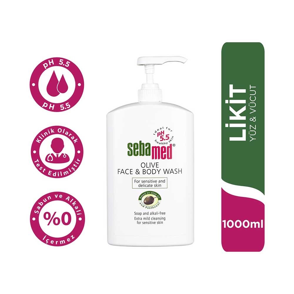 Sebamed Likid Hassas ve Kuru Ciltler İiçin Zeytinyağı Özlü 1000 ml