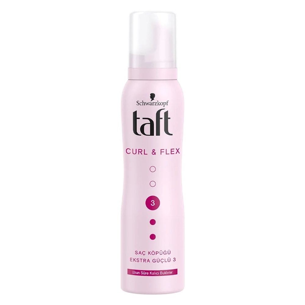 Taft Saç Köpüğü Curl&Flex Pembe 150 ml