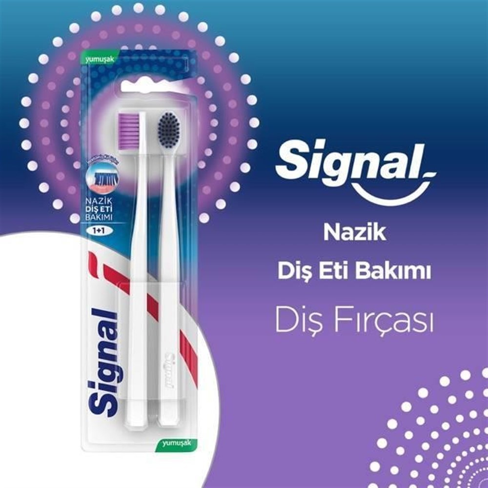 Signal Diş Fırçası Nazik Diş Eti Bakımı 1+1