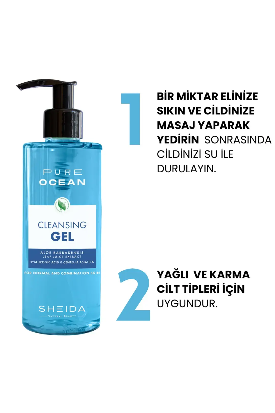 Sheida Pure Ocean Temizleme Jeli - Cleansing Gel Karma ve Yağlı