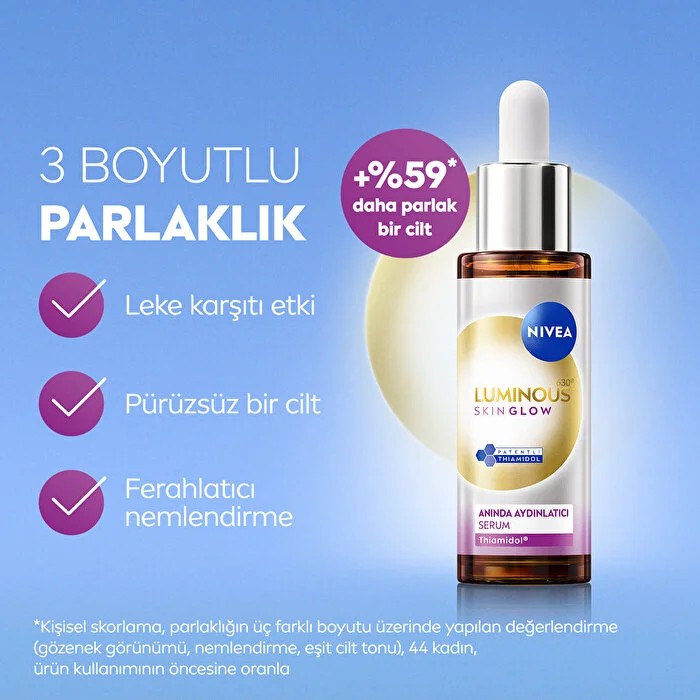 Nivea Luminous630 Skin Glow Anında Aydınlatıcı Serum 30 ml