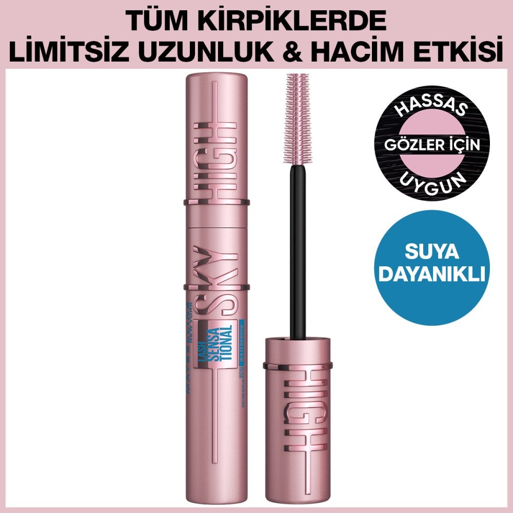 Maybelline New York Maskara Lash Sensational Sky High Waterproof Mascara