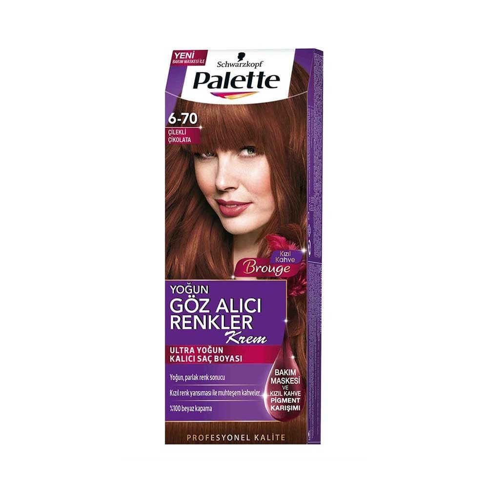 Palette Saç Boyası - Yoğun Göz Alıcı Renkler 6/70 Çilekli Çikolata