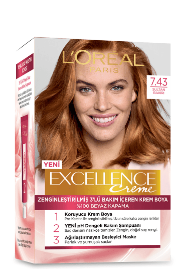 Loreal Excellence Boya 7/43 Sultan Bakırı