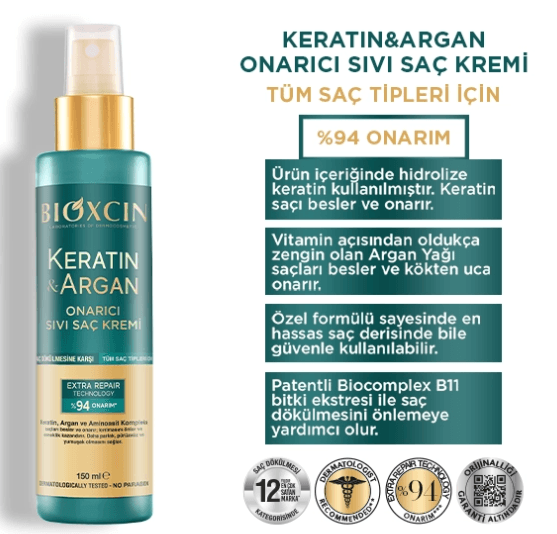 Bıoxcın Keratın-Argan Sv Saç Krem 150Ml