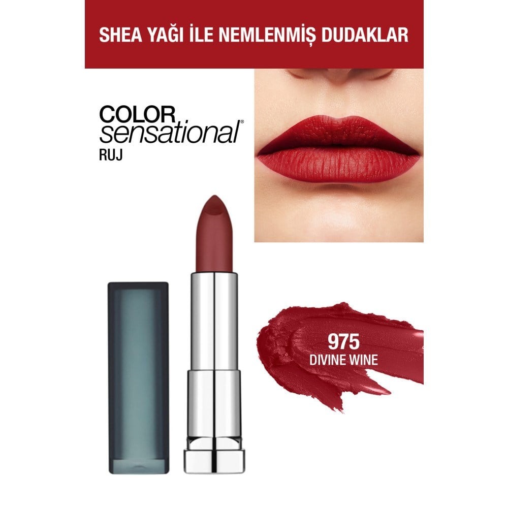 Maybelline New York Mat Ruj - Color Sensational Creamy Matte 975