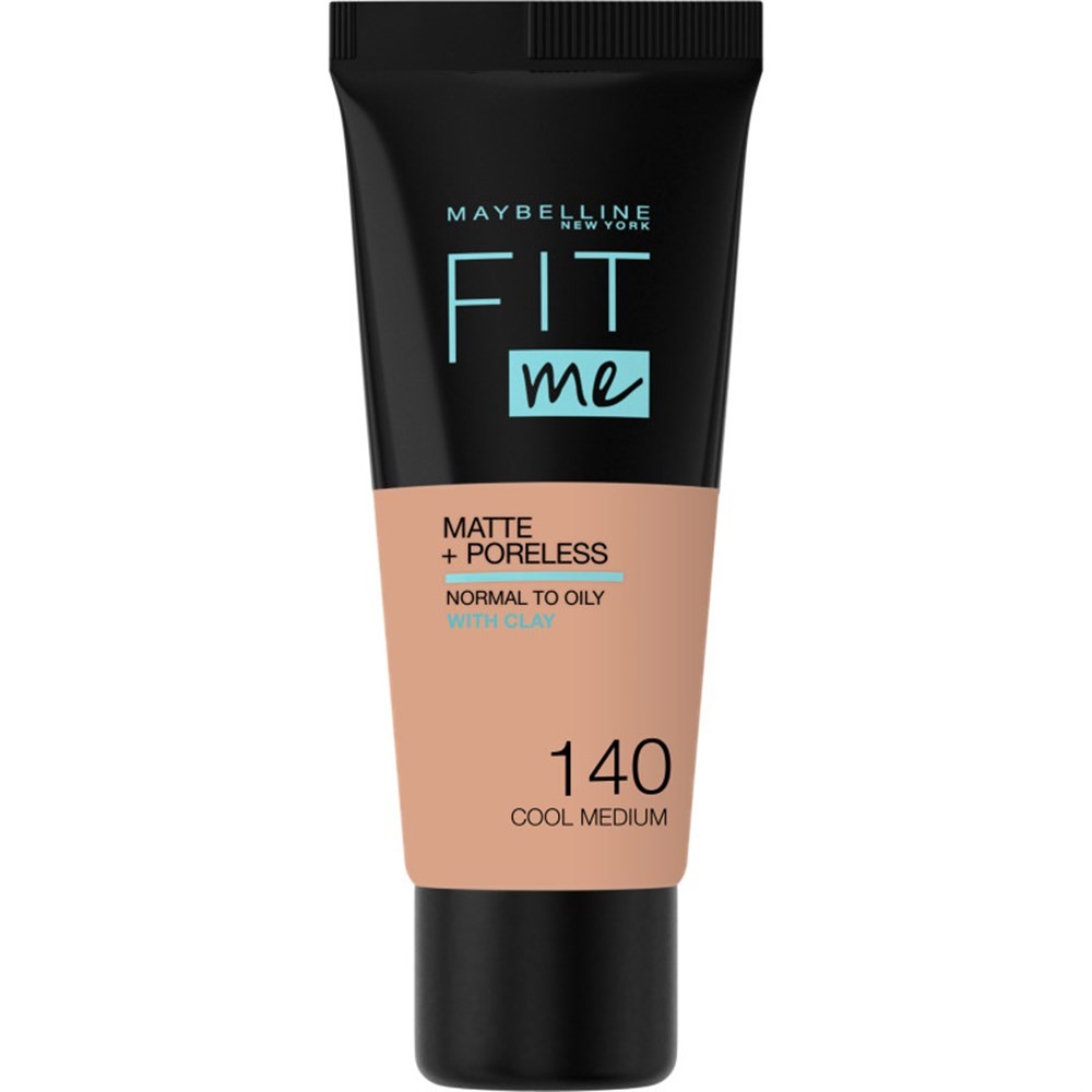 Maybelline New YorkMat Fondöten - Fit Me Matte + Poreless Foundation 140 Cool Medium