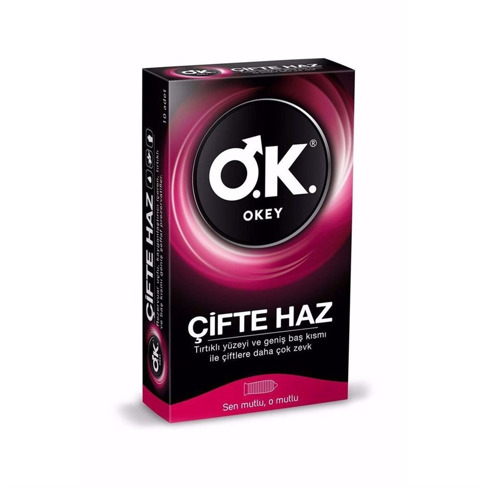 Okey Prezervatif Çifte Haz 10lu
