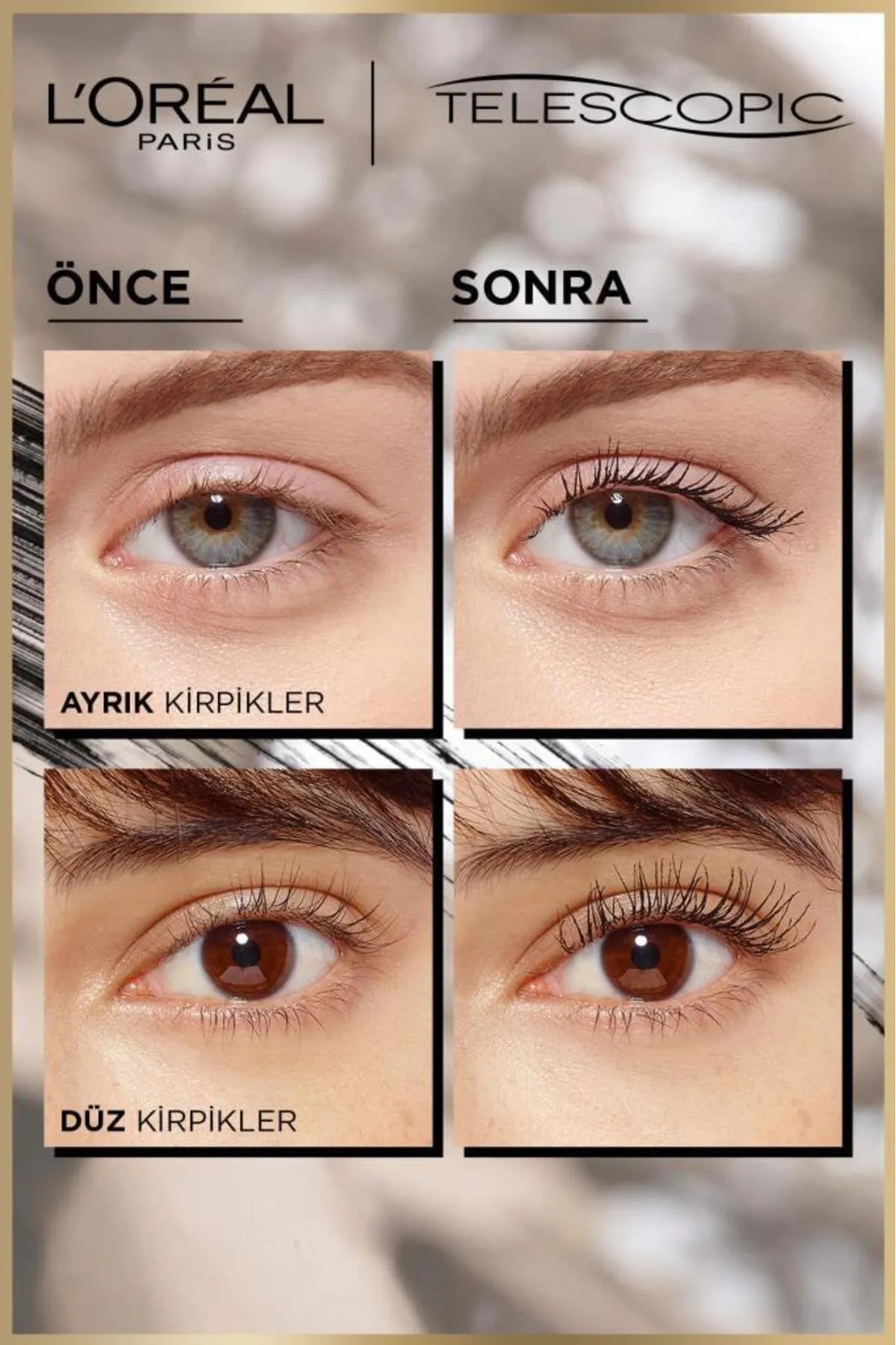Loreal Paris Telescopic Suya Dayanıklı Maskara Siyah