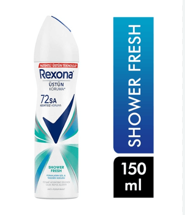 Rexona Kadın Deodorant Sprey Shower Fresh Anti-Perspirant Etkili 150 ml