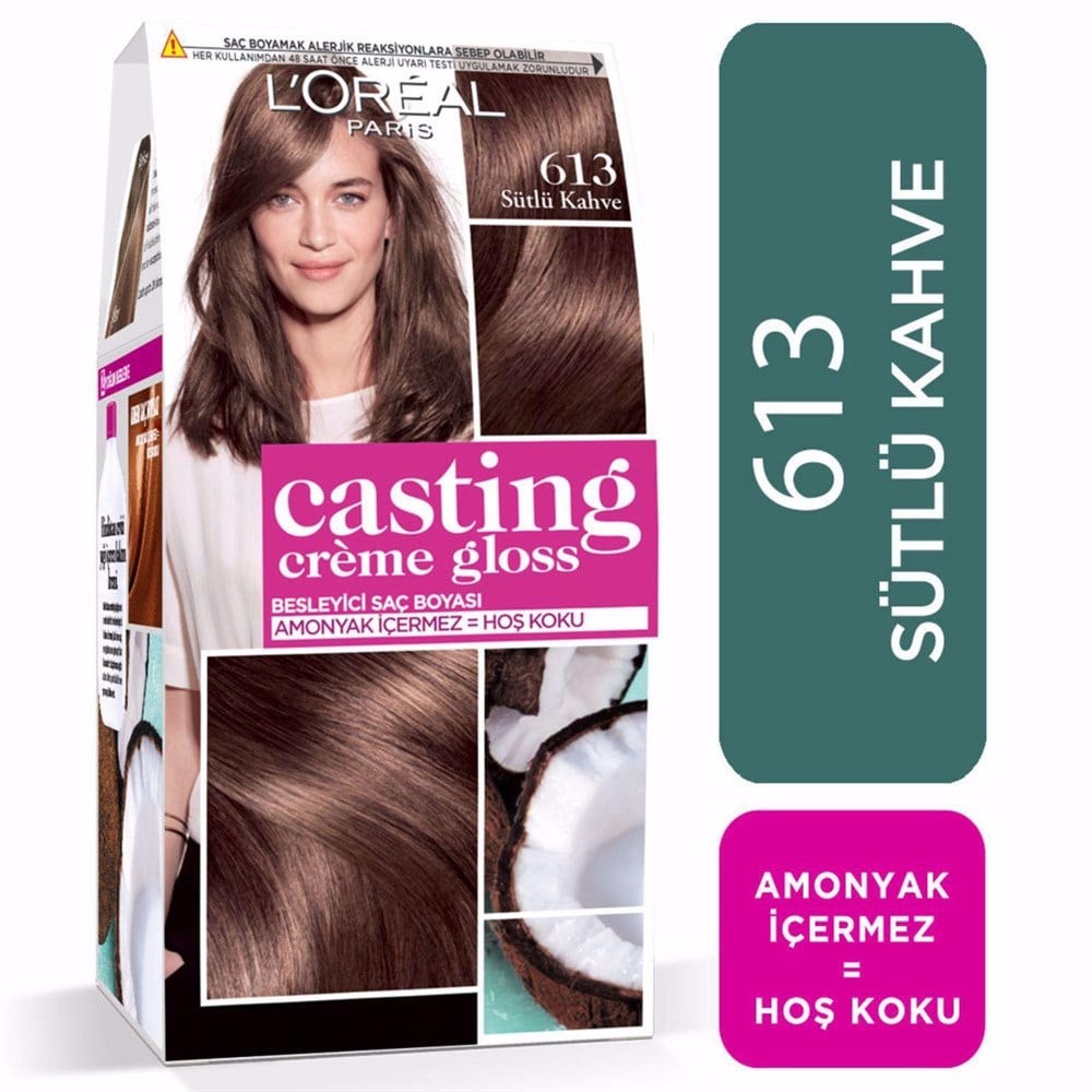 Loreal Paris Saç Boyası - Casting Creme Gloss 613 Sütlü Kahve