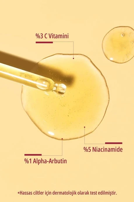 Dermoten Cilt Bakım Serumu 30ml Leke Karşıtı, Aydınlatıcı C Vit.