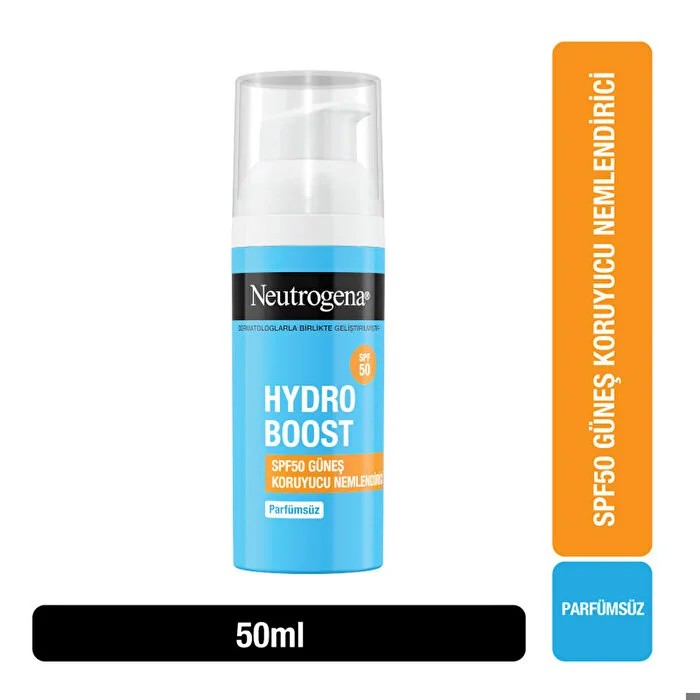 Neutrogena Hydroboost SPF50 Yüz Güneş Koruyucu Nemlendirici Krem 50 ml