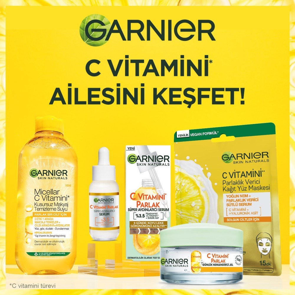 Garnier Micellar C Vitamini Kusursuz Makyaj Temizleme Suyu 400 ml