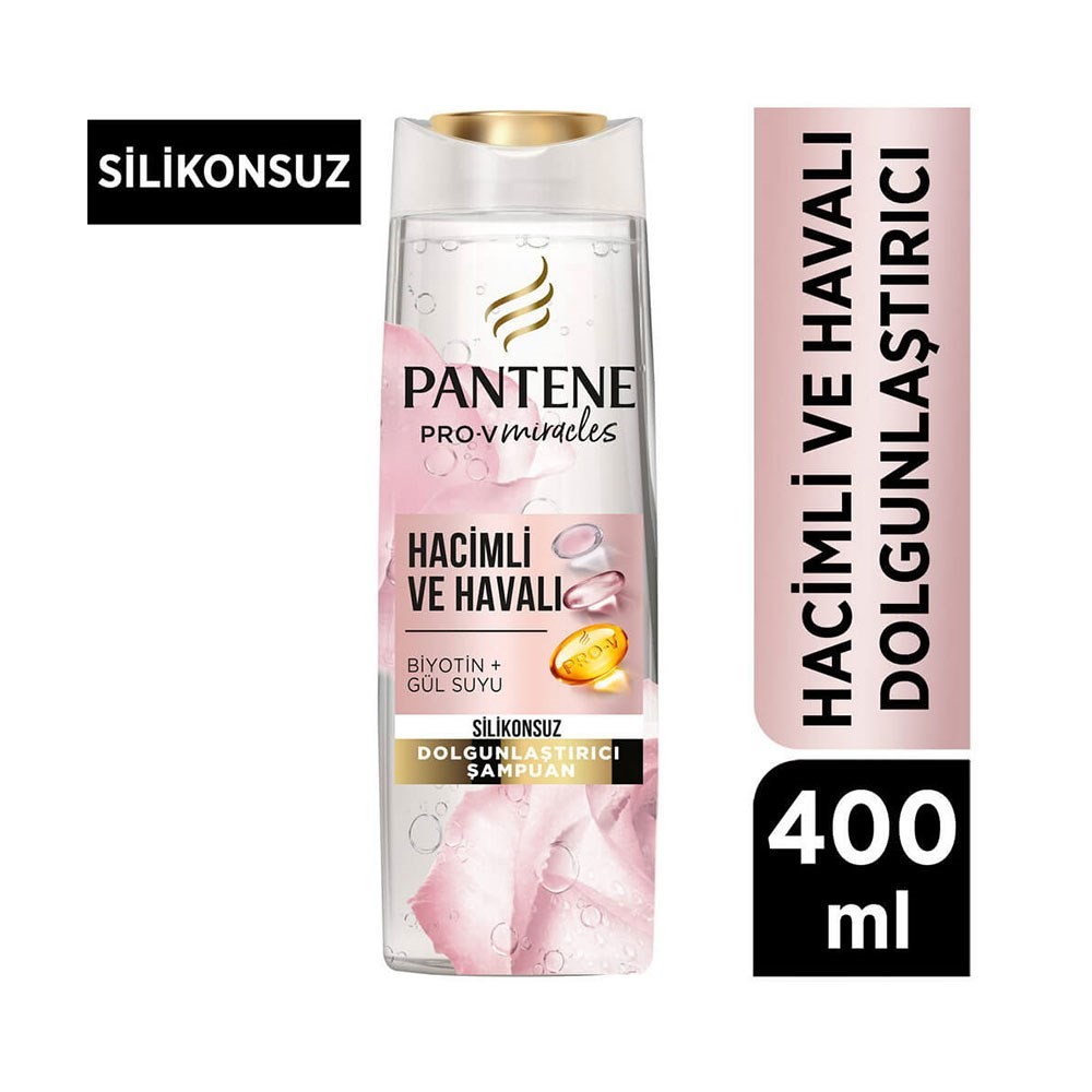 Pantene Pro-V Miracles Şampuan Hacimli ve Havalı Silikonsuz Dolgunlaştırıcı Etki 400ml