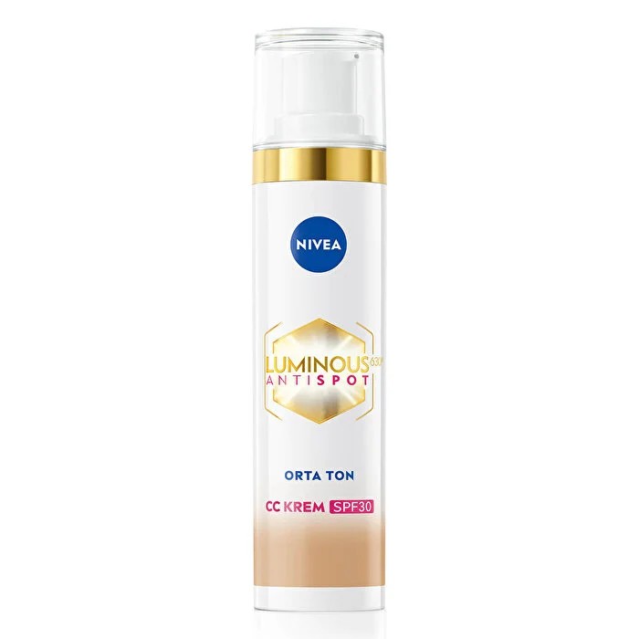 Nivea Luminous630 Koyu Leke Karşıtı CC Yüz Kremi SPF30 Orta Ton 40 ml