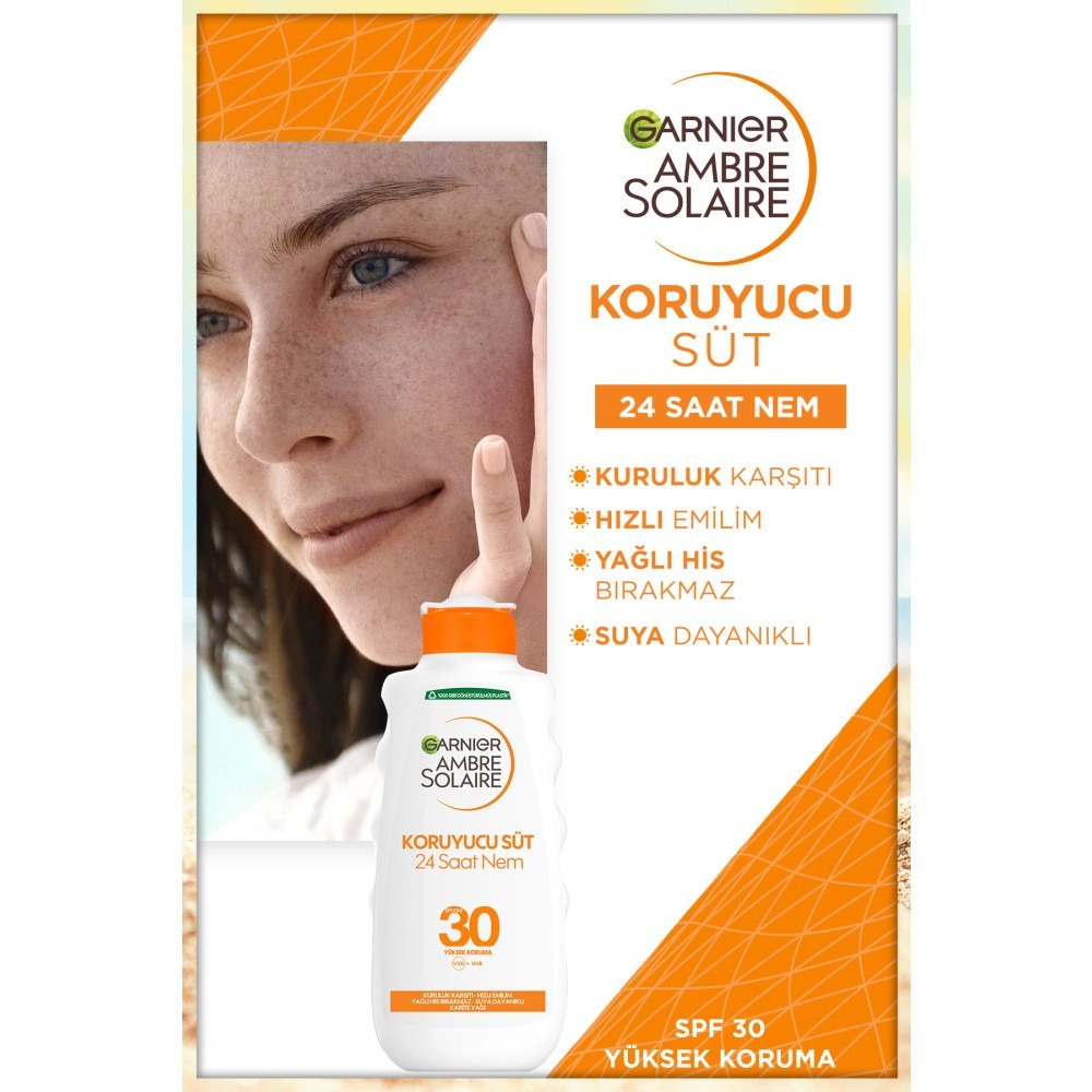 Garnier Ambre Solaire +Spf30 Güneş Koruyucu Süt 200 ml