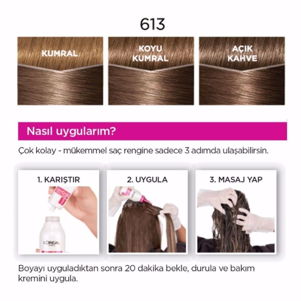 Loreal Paris Saç Boyası - Casting Creme Gloss 613 Sütlü Kahve